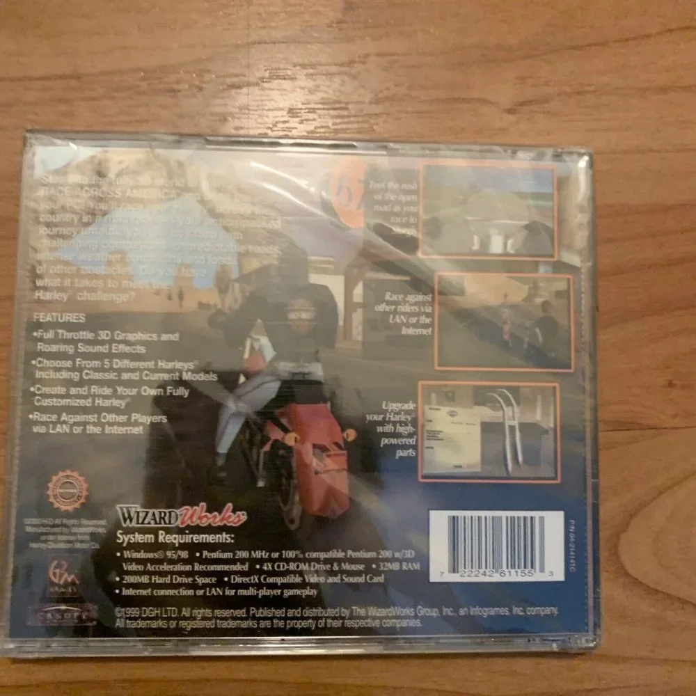 Harley-Davidson: Race Across America PC CD Rom Computer Video Game 1999